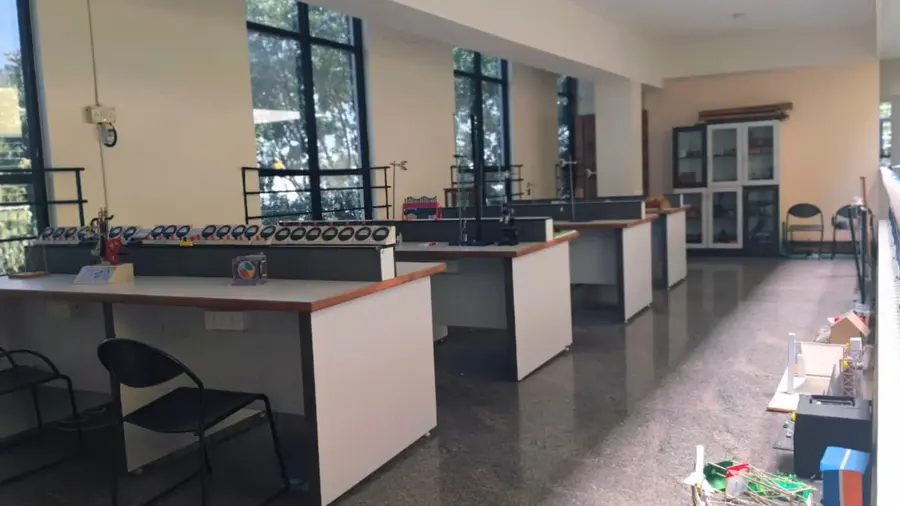 Physics lab at St. Philomena's