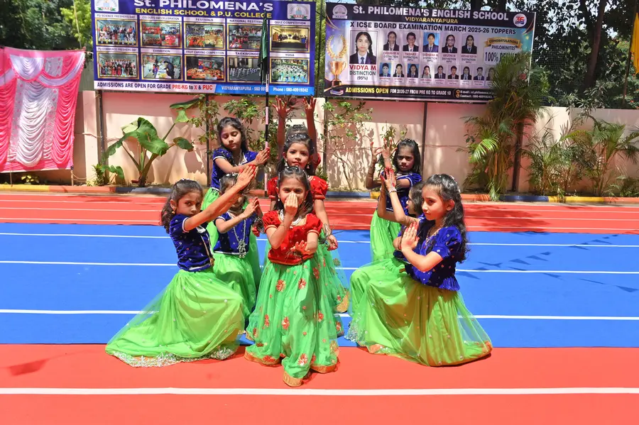 Sports Meet - cultural display at St. Philomena's