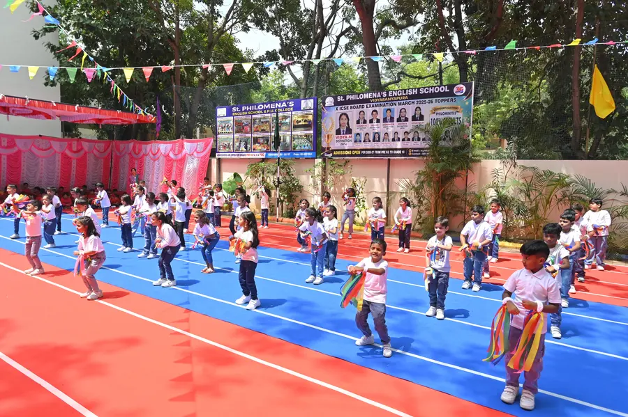 Sports Meet - mass drill at St. Philomena's